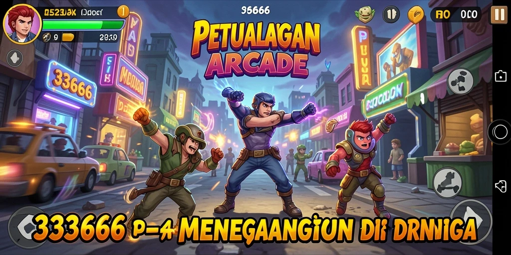 Tampilan gameplay seru dan penuh warna di 333666.