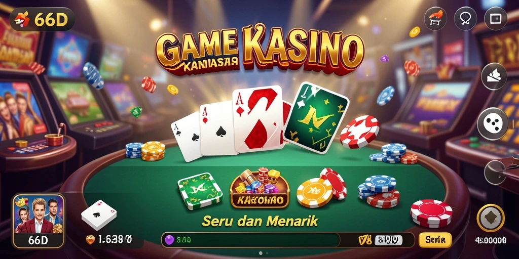 Tampilan gameplay 66D yang mengasyikkan dengan grafis menarik.