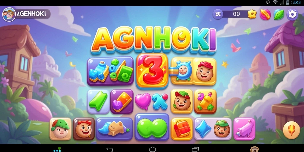 Tangkapan layar dari gameplay AGENHOKI yang mendebarkan dan penuh warna.