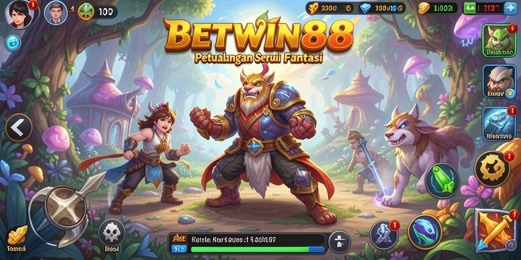 Screenshot utama BETWIN88 menampilkan petualangan seru dengan grafik yang memukau.