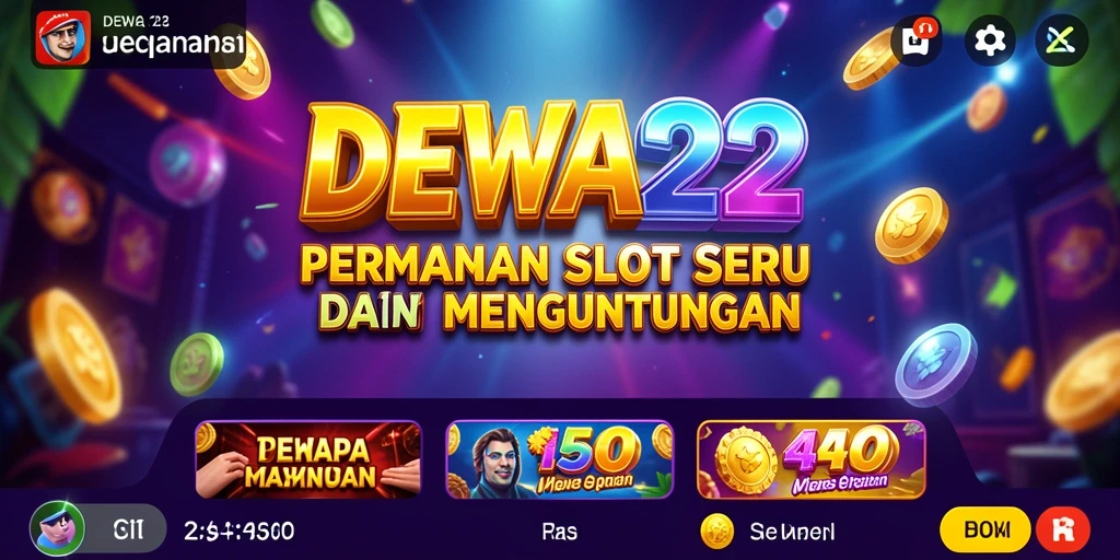 Tampilan gameplay menarik dari DEWA22 saat berputar slot.