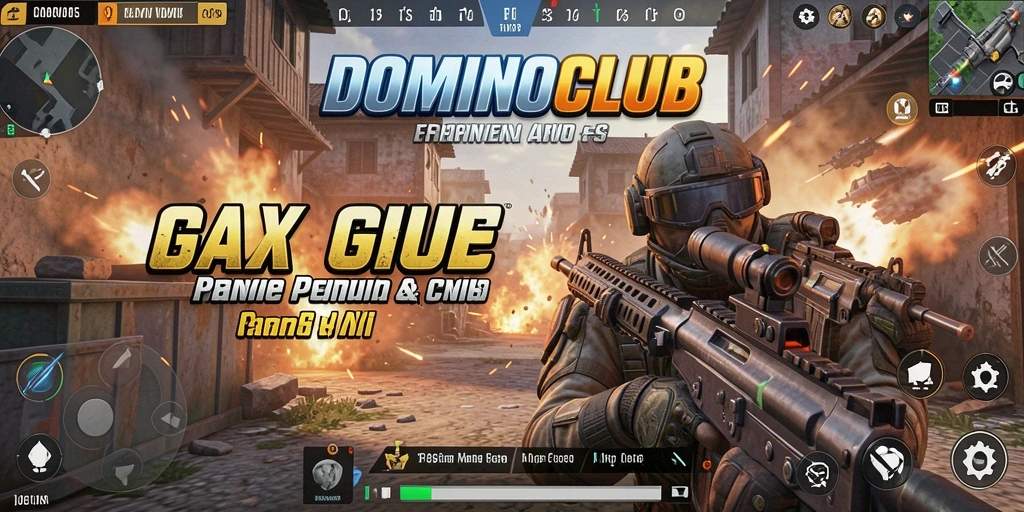 Tampilan gameplay seru di DOMINOCLUB dengan pertempuran yang mendebarkan.