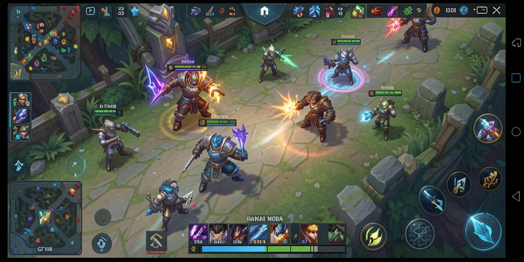 Gameplay mendebarkan di GT108 dengan tim berperang.