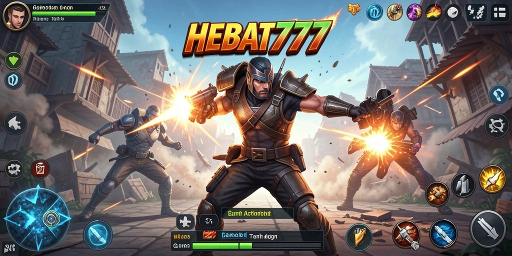 Gameplay intens HEBAT777 dengan pertempuran seru dan karakter unik.