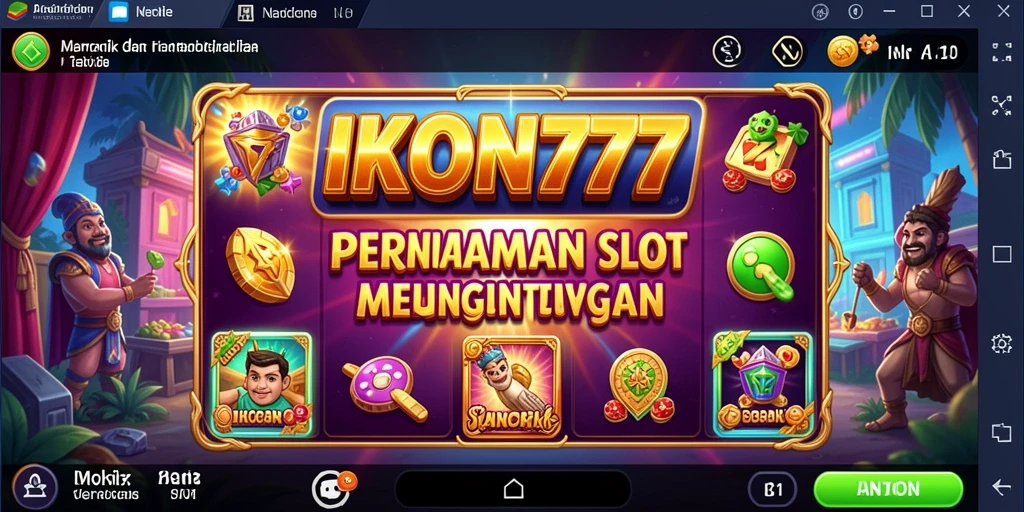 Tampilan menarik dari gameplay Slot IKON777 yang memukau dan menyenangkan.