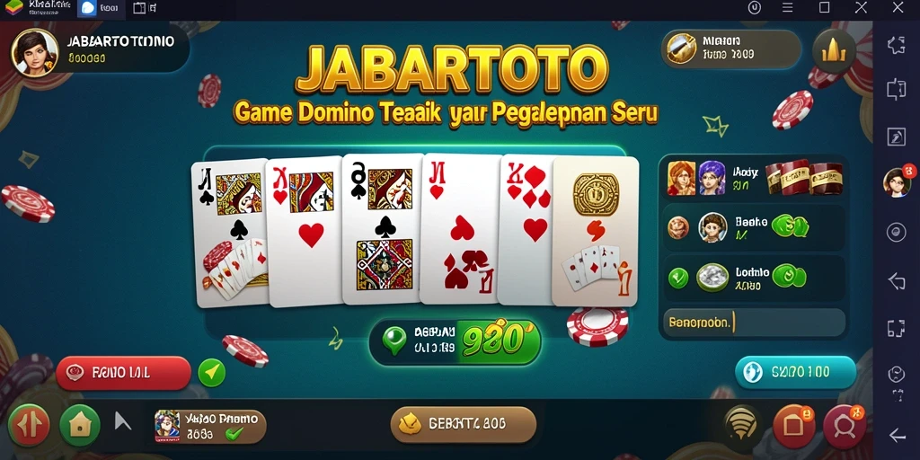 Screenshot JABARTOTO menampilkan gameplay domino yang menarik.