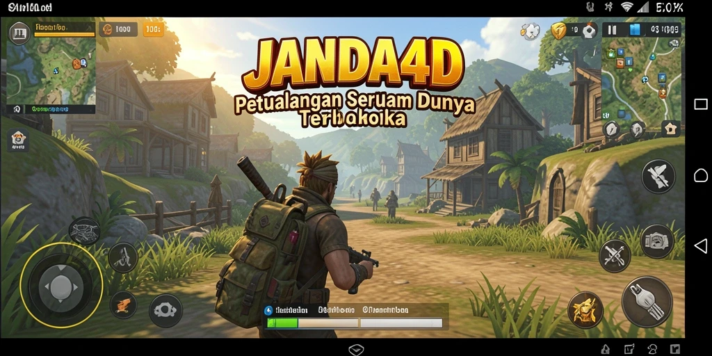 Screenshot gameplay JANDA4D menampilkan dunia terbuka yang menakjubkan.