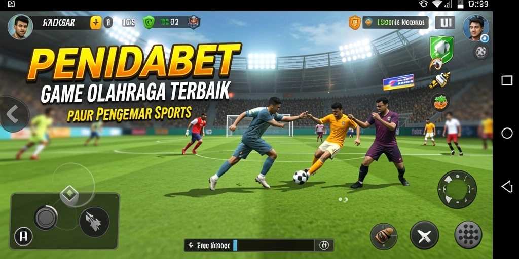 Tampilan gameplay olahraga yang mendebarkan di PENIDABET.