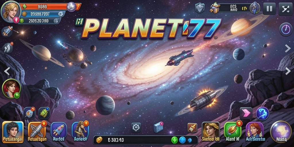 Visual memukau dan tantangan beragam dalam gameplay PLANET77.