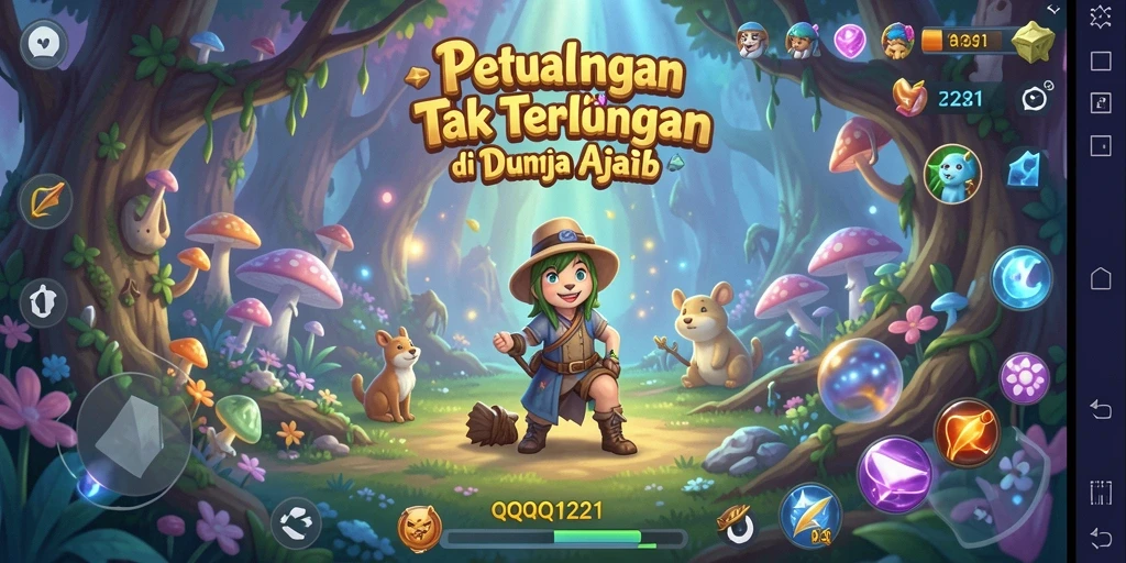 Screenshot QQ1221 menampilkan grafis menakjubkan dalam petualangan yang mendebarkan.
