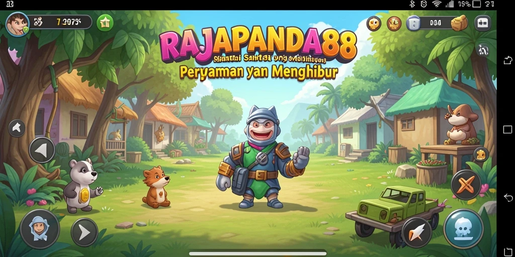 Tampilan gameplay menarik dari RAJAPANDA88 yang menghibur.