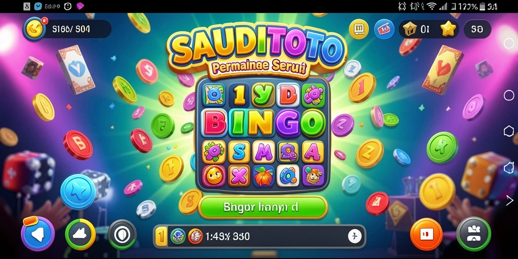 Tampilan permainan Bingo yang mendebarkan di SAUDITOTO.