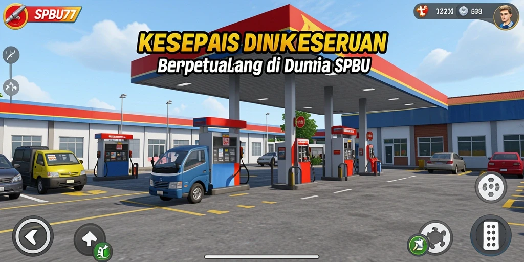 Tampilan gameplay SPBU77 yang mengasyikkan dan penuh warna.